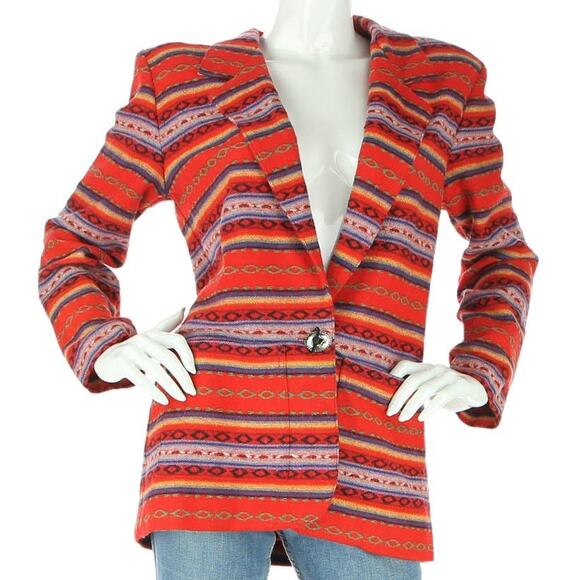 Moda International Jackets & Blazers - 90s Vintage Serape Blazer Coat Jacket M